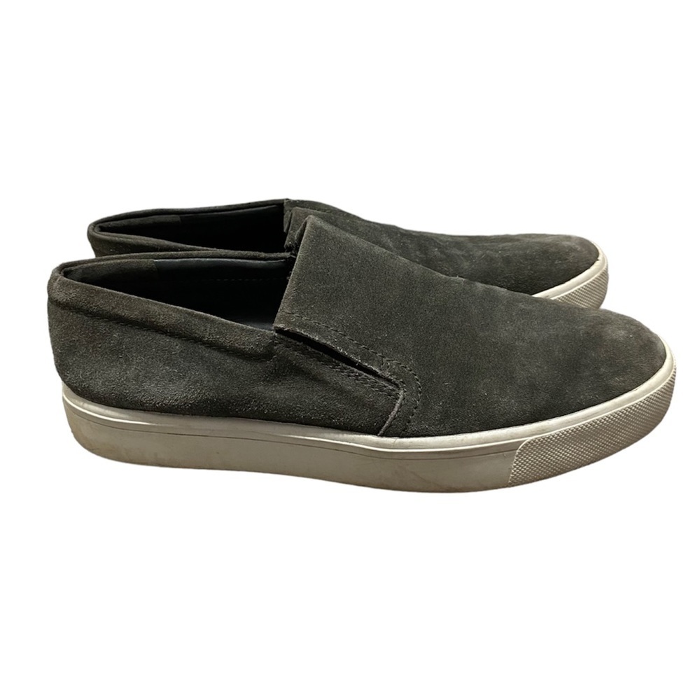 Vince Bowen Olive Green Suede Slip On Shoes